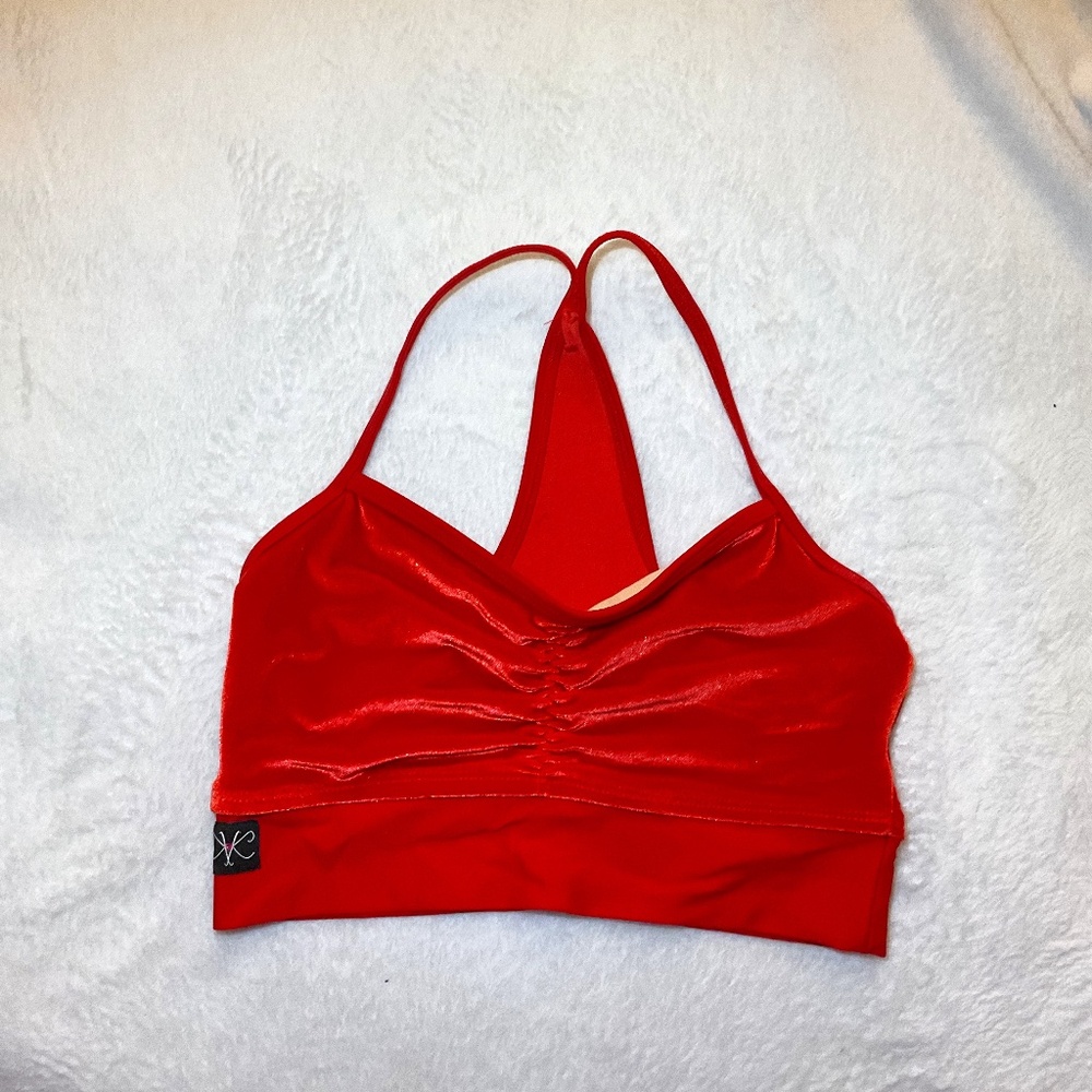 Kandi Kouture, Red Bra Top, Chikd X-Large